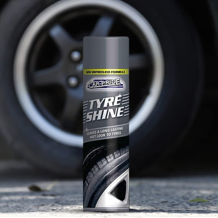 Car-Pride Tyre Shine - Leaves a Long-Lasting Wet Look to Tyres Gloss Finish, Easy to Apply - Restores & Protects Tyres 300ml (3)