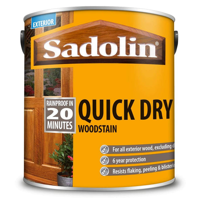 Sadolin 2.5 Litre Quick Drying Woodstain Jacobean Walnut
