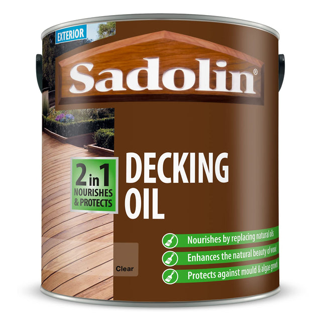 Sadolin Decking Oil (2 in 1) New 2.5 litre Colour - Clear