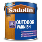 Sadolin Outdoor Varnish 2.5 Litre Satin Finish