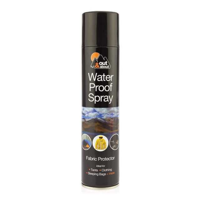 4 x Waterproof Spray Ideal For Tent Sleeping Bags, Rucksacks, Shoes, Boots & Umbrellas Outing Fishing Camping Fabric Protector 300ml