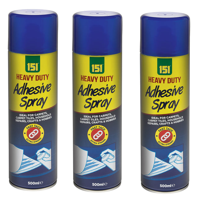 3 Spray Glue Adhesive Contact Glue Heavy Duty Mount DIY Craft Upholstery 500ml