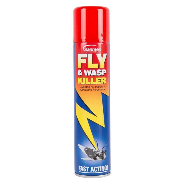 Sanmex International FAST ACTING 300ml Bottle of FLY & WASP KILLER Spray