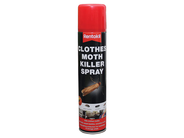 Rentokil PSC100 Clothes Moth Killer Spray, Black,4.8x4.8x23.7 cm