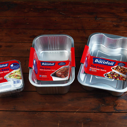 Six Baco Foil Portion Trays