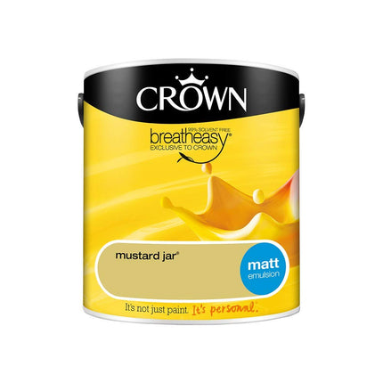 Crown Retail Core Emulsion Matt Mustard Jar 2.5 L