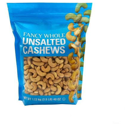 Concepta London Unsalted & Roasted Cashews Bag, 1.13kg