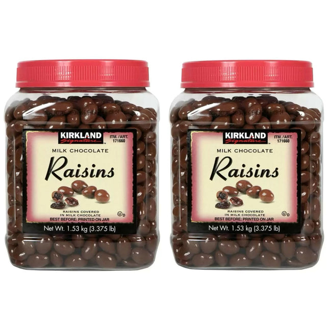 CONCEPTA LONDON Milk Chocolate Raisins, 1.53kg (Pack of 2)