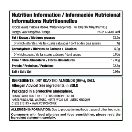 Concepta London Dry Roasted Almonds, 1.13 kg