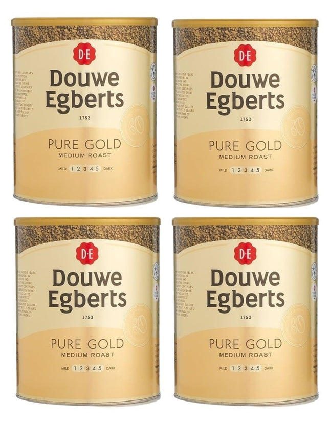 Douwe Egberts Pure Gold Instant Coffee 750g Tin (Pack of 4)