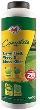 Doff Pack of 5 Complete Lawn Feed, Weed & Moss Killer 1kg