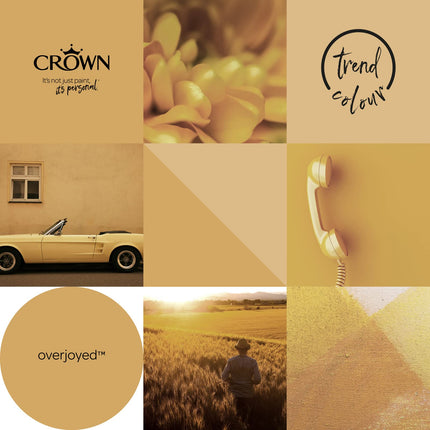 CROWN 2.5L Breatheasy MATT Emulsion Paint for Walls & Ceilings - OVERJOYED