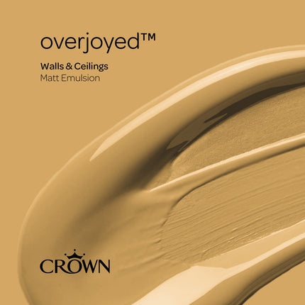 CROWN 2.5L Breatheasy MATT Emulsion Paint for Walls & Ceilings - OVERJOYED