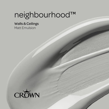 CROWN 2.5L Breatheasy MATT Emulsion Paint for Walls & Ceilings - NEIGHBOURHOOD