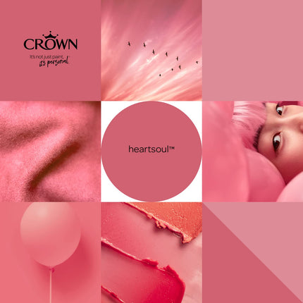 CROWN 2.5L Breatheasy MATT Emulsion Paint for Walls & Ceilings - HEARTSOUL