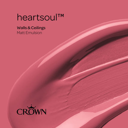 CROWN 2.5L Breatheasy MATT Emulsion Paint for Walls & Ceilings - HEARTSOUL
