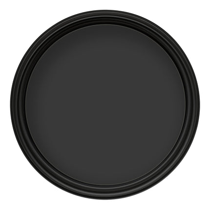 CROWN 2.5L Breatheasy MATT Emulsion Paint for Walls & Ceilings - Rebel Black
