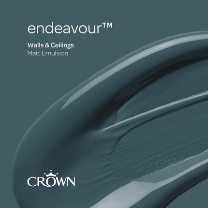 CROWN 2.5L Breatheasy MATT Emulsion Paint for Walls & Ceilings - ENDEAVOUR