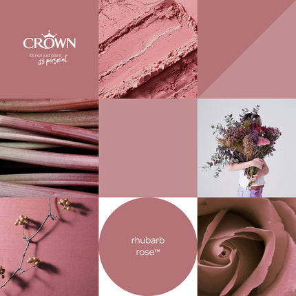 CROWN 2.5L Breatheasy MATT Emulsion Paint for Walls & Ceilings - RHUBARB ROSE