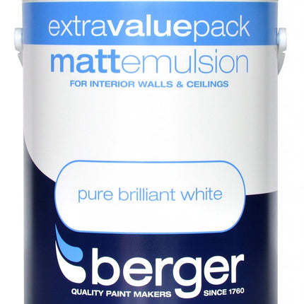 Berger Vinyl Matt 3L White, 273201