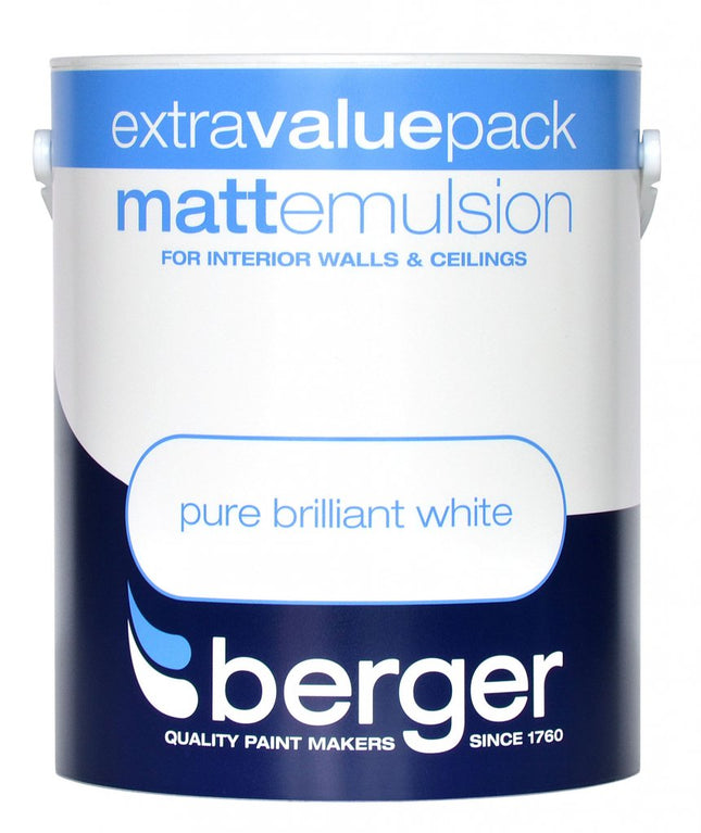 Berger Vinyl Matt 3L White, 273201