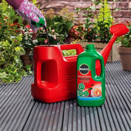 Miracle-Gro 3 x Rose and Shrub Concentrated Liquid Plant Food 1L