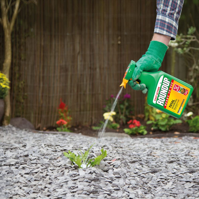 Roundup 119580 Total RTU 1L Plus 20% Extra Free Weed Killer Sprayer 1.2l Weedkiller Spray Garden Rootkiller Ready to Use Fast Action