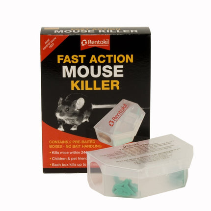 Rentokil PSF135 Fast Action Mouse Killer - Pack of 6
