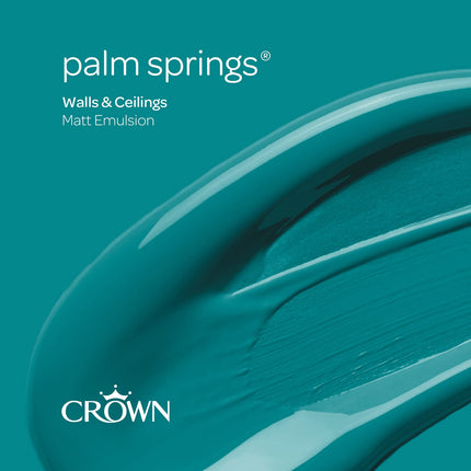 CROWN 2.5L Breatheasy MATT Emulsion Paint for Walls & Ceilings - PALM SPRINGS