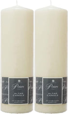 2 x 250 x 80 mm Altar Candle