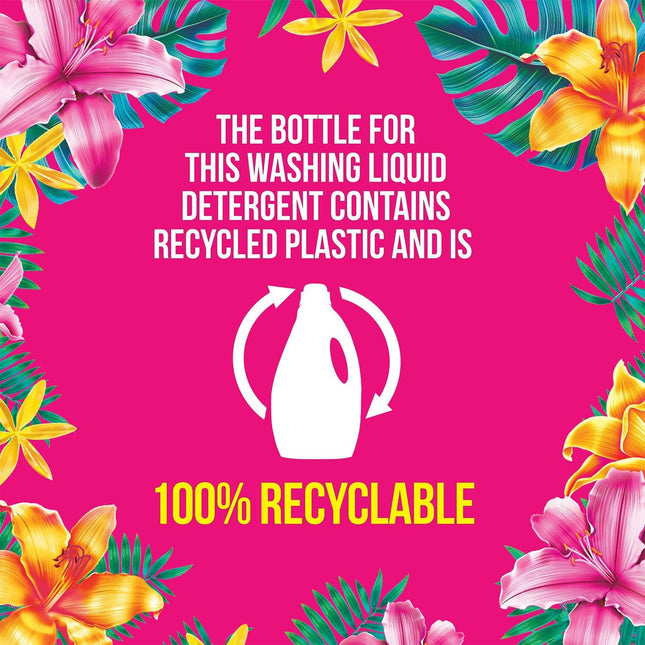 Surf Concentrated Liquid Detergent Long-Lasting Fragrance Brilliantly Clean and Made with Natural Essential Oil Tropical Lily Mega Pack 2.7 Litre, 100 Washes (Buy 2)