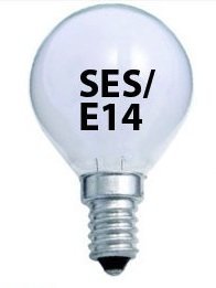 Branded 2X Opal Golf Light Bulb 40w / SES Small Edison White Pearl Soft Lamps