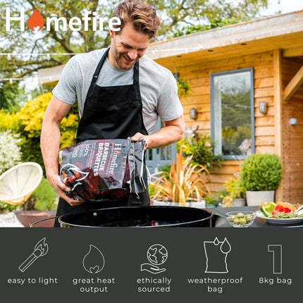 Supagrill CPL 8KG BBQ Briquettes Barbecue Charcoal Coal Fuel Cooking Grill