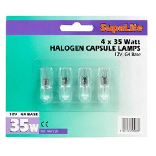 STX_467211 SupaLite Halogen Capsule Lamp G4 20w 12v 4 Pack (SL165)