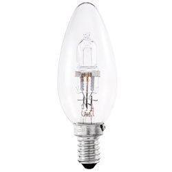 20 x Dimmable Energy Saving Halogen Candle light bulb. SES 28w=40w.