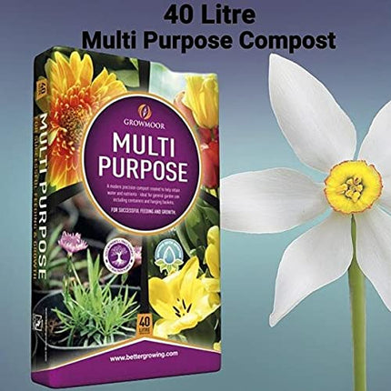 Sizi Ltd 3x40L Extra Large Growmoor Multi Purpose Compost Basket Soil Plant Care Pot Garden Borders Fast Delivery