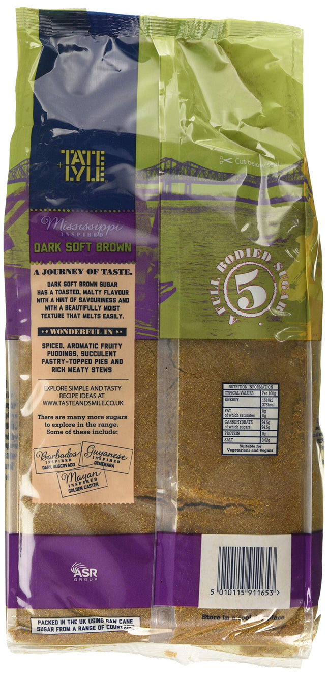 Tate & Lyle Sugars Dark Soft Brown Sugar, 3 kg, Pack of 4