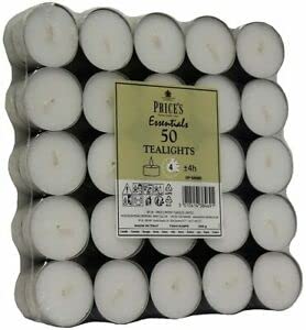 Price's Candles White 50 Tea Lights