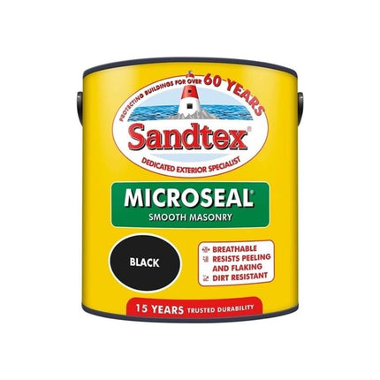 Sandtex Retail Ultra Smooth Masonry Black 2.5 L