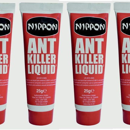 4 X Vitax Nippon Ant Killer Liquid 25g