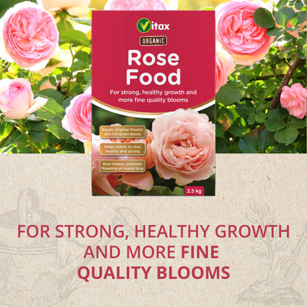 Vitax Ltd 6ORF25 Organic Rose Food Fertiliser, 2.5kg