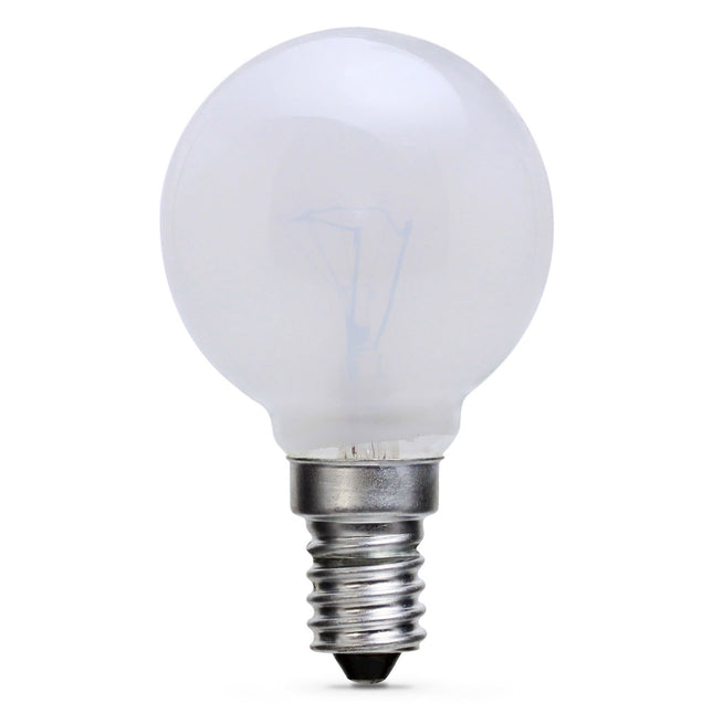 Powertech 20 X 60 WATT SES (E14) Small Edison Screw Pearl Golf Ball Round Lamps Light Bulbs