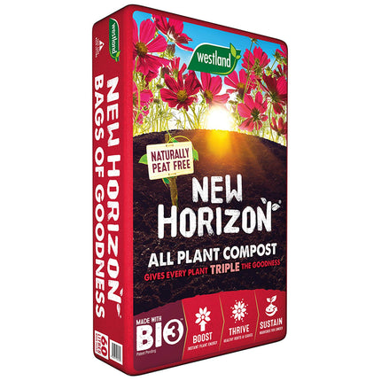 Westland New Horizon All Plant Compost 100% Peat Free 60L