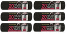 Tidyz 6 X 20 (120 Tie Handles Kitchen Liners 50L Extra Strong Black Swing Bin Bags Refuse Waste Rubbish Sacks