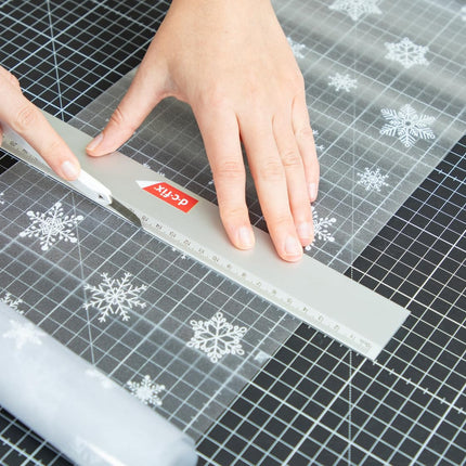 d-c-fix vinyl wrap tool kit - squeegee & cutter - application for sticky back plastic, window film, car wrapping, peel and stick wallpaper
