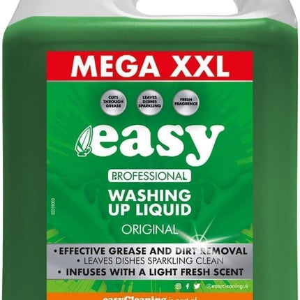 Easy Original Dish Washing Up Liquid Clean Scent Detergent Kitchen Soap 5L Boxed