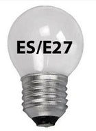 10x Opal Golf Light Bulb 25w /ES Edison Screw White Pearl Soft Lamps