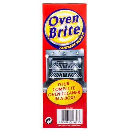 Oven Brite All-in-1 Oven Cleaner | Cleans Inside the Oven - Transforms Racks and Grills | Powerful, Fume-Free, Easy-To-Use Formula (500ml Bottle, Bag & Gloves Included)