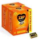 Zip Fast & Clean Wrapped Fire Lighters- Powerful & Reliable Fire Starter for Open Fires- Odourless Fire Cube for BBQs, Stoves & Burners- (2 Pack X 20 Cubes)