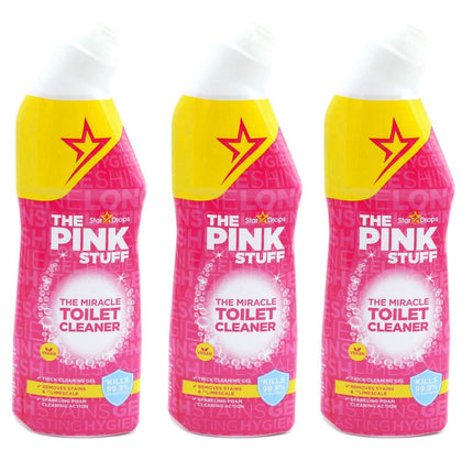3 x The Pink Stuff The Miracle Toilet Cleaner, 750ml